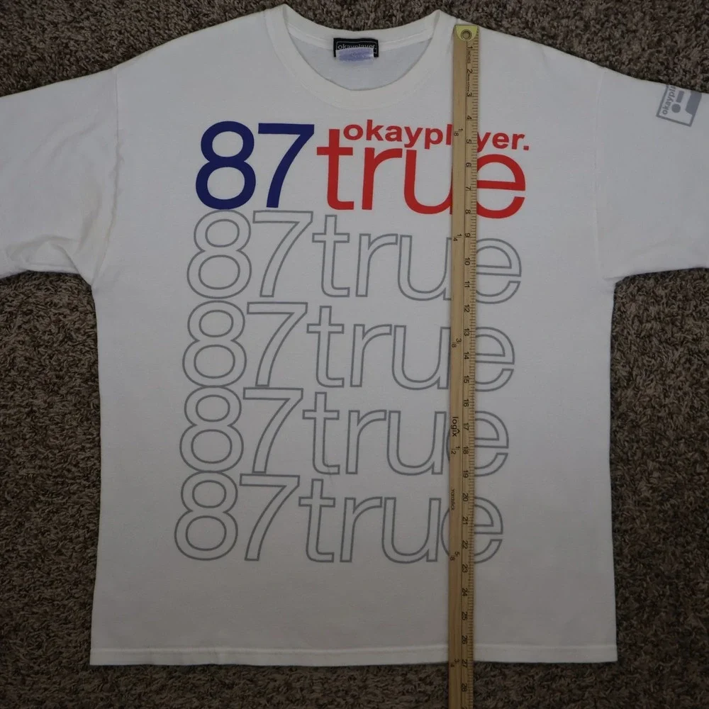 Vintage Y2K Okayplayer 87 True‎ Questlove Hip Hop Media Shirt White XL 22x27
